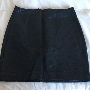 Mini fake leather skirt from Dynamite